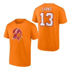 Men's Tampa Bay Buccaneers Mike Evans Orange Throwback Player Icon Name & Number T-Shirt