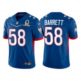 2022 NFC Pro Bowl Shaquil Barrett Buccaneers Jersey Game Royal