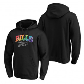 Buffalo Bills Black Team Pride Logo Pullover Hoodie