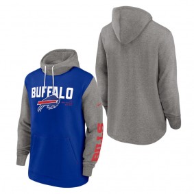 Men's Buffalo Bills Nike Royal Fashion Color Block Pullover Hoodie