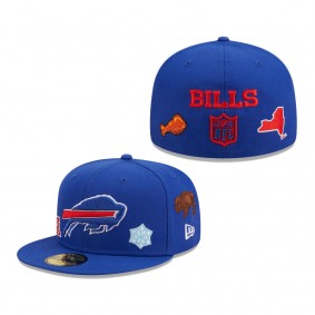 Men's Buffalo Bills New Era Royal Team Local 59FIFTY Fitted Hat