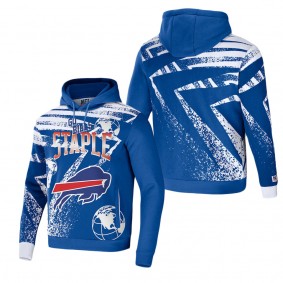 Men's Buffalo Bills NFL x Staple Royal All Over Print Pullover Hoodie