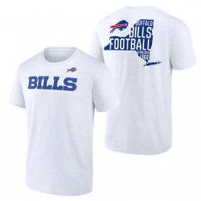 Buffalo Bills Fanatics Branded White Hot Shot State T-Shirt