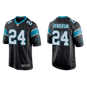 Men's Carolina Panthers C.J. Henderson Black Game Jersey