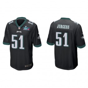 Cam Jurgens Men's Philadelphia Eagles Super Bowl LVII Black Game Jersey