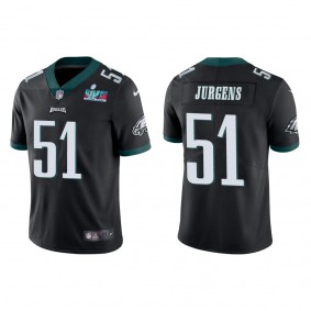 Cam Jurgens Men's Philadelphia Eagles Super Bowl LVII Black Vapor Limited Jersey