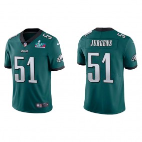 Cam Jurgens Men's Philadelphia Eagles Super Bowl LVII Green Vapor Limited Jersey