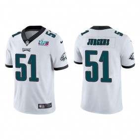 Cam Jurgens Men's Philadelphia Eagles Super Bowl LVII White Vapor Limited Jersey