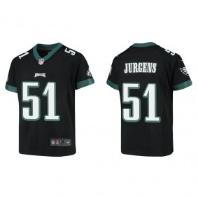 Youth Cam Jurgens Philadelphia Eagles Black Game Jersey