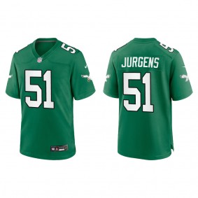 Cam Jurgens Philadelphia Eagles Kelly Green Alternate Game Jersey