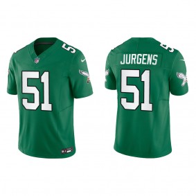 Cam Jurgens Men's Philadelphia Eagles Kelly Green Alternate Vapor F.U.S.E. Limited Jersey