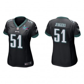 Cam Jurgens Women's Philadelphia Eagles Super Bowl LVII Black Game Jersey