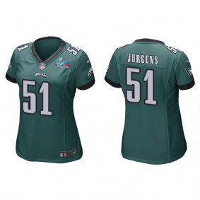 Cam Jurgens Women's Philadelphia Eagles Super Bowl LVII Green Game Jersey