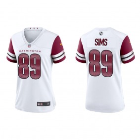 Cam Sims Women's Washington Commanders White Game Jersey