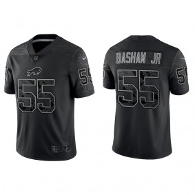 Carlos Basham Jr. Buffalo Bills Black Reflective Limited Jersey