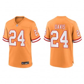 Carlton Davis Tampa Bay Buccaneers Orange Throwback Game Jersey