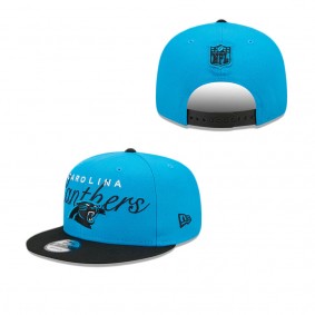 Carolina Panthers Script Overlap 9FIFTY Snapback Hat