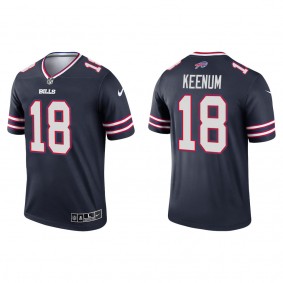 Men's Buffalo Bills Case Keenum Navy Inverted Legend Jersey