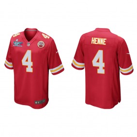 Chad Henne Men's Kansas City Chiefs Super Bowl LVII Red Game Jersey