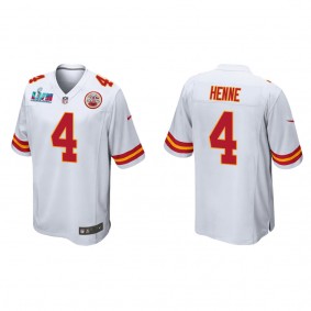 Chad Henne Men's Kansas City Chiefs Super Bowl LVII White Game Jersey