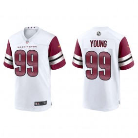 Chase Young Washington Commanders White Game Jersey