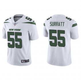 Men's New York Jets Chazz Surratt White Vapor Limited Jersey