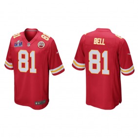 Men's Blake Bell Kansas City Chiefs Red Super Bowl LVIII Game Jersey