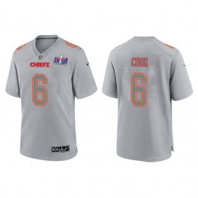 Men's Bryan Cook Kansas City Chiefs Gray Super Bowl LVIII Atmosphere Fashion Game Jersey