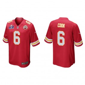 Men's Bryan Cook Kansas City Chiefs Red Super Bowl LVIII Game Jersey