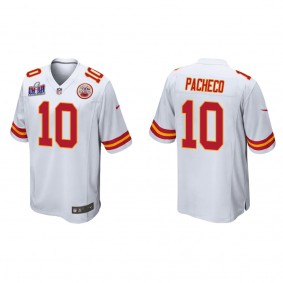 Men's Isiah Pacheco Kansas City Chiefs White Super Bowl LVIII Game Jersey