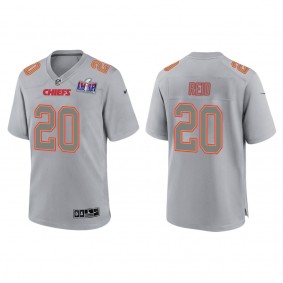 Men's Justin Reid Kansas City Chiefs Gray Super Bowl LVIII Atmosphere Fashion Game Jersey