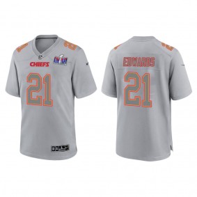 Men's Mike Edwards Kansas City Chiefs Gray Super Bowl LVIII Atmosphere Fashion Game Jersey