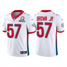 2022 AFC Pro Bowl Orlando Brown Jr. Chiefs Jersey Game White