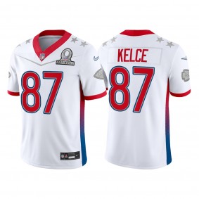 2022 AFC Pro Bowl Travis Kelce Chiefs Jersey Game White