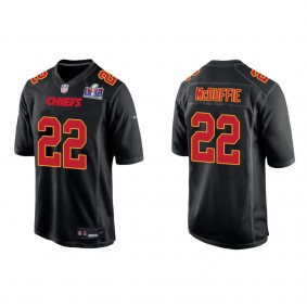 Men's Trent McDuffie Kansas City Chiefs Black Super Bowl LVIII Carbon Fashion Game Jersey