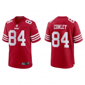 Men's San Francisco 49ers Chris Conley Scarlet Game Jersey