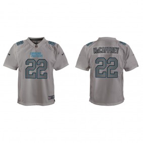 Christian McCaffrey Youth Carolina Panthers Gray Atmosphere Game Jersey