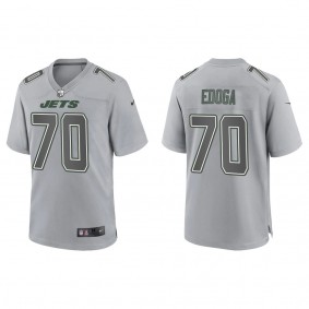 Chuma Edoga Men's New York Jets Gray Atmosphere Fashion Game Jersey