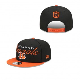 Cincinnati Bengals Script Overlap 9FIFTY Snapback Hat