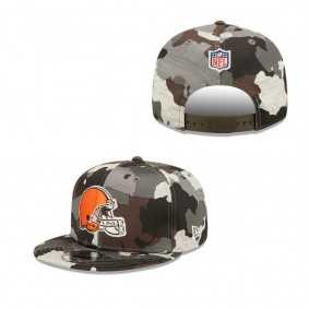 Cleveland Browns Camo 2022 NFL Training Camp Official 9FIFTY Snapback Adjustable Hat