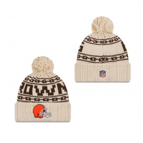 Cleveland Browns Cold Weather Women's Pom Knit Hat