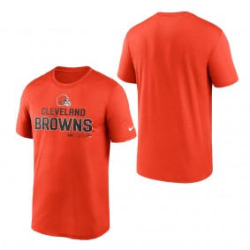 Men's Cleveland Browns Nike Orange Legend Community Performance T-Shirt