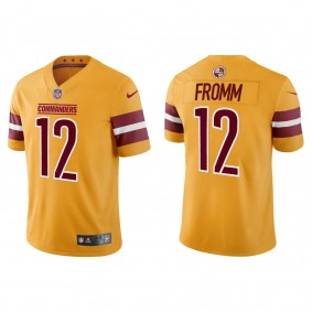 Men's Washington Commanders Jake Fromm Gold Inverted Legend Jersey