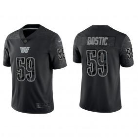 Men's Washington Commanders Jon Bostic Black Reflective Limited Jersey