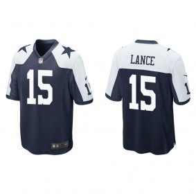 Men's Dallas Cowboys Trey Lance Navy Alternate Game Jersey