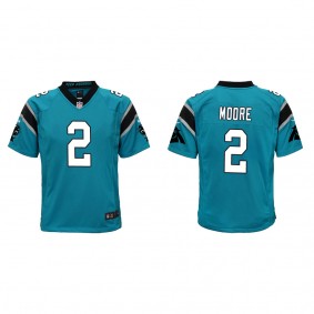 Youth D.J. Moore Carolina Panthers Blue Game Jersey