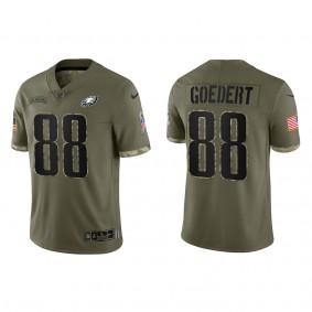 Dallas Goedert Philadelphia Eagles Olive 2022 Salute To Service Limited Jersey