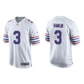 Men's Buffalo Bills Damar Hamlin White Alternate Game Jersey