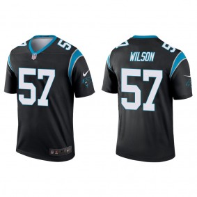 Men's Carolina Panthers Damien Wilson Black Legend Jersey