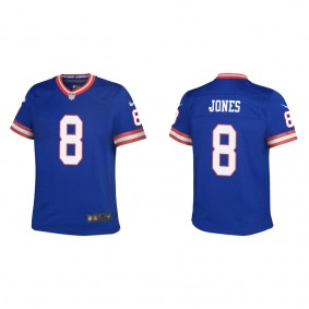 Daniel Jones Youth Giants Royal Classic Game Jersey